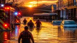 Cincinnati firefighters make 40 water rescues as flash flooding floods roads, homes