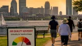 Smoke from distant wildfires keeps skies hazy, prompts air-quality alert and heat advisory