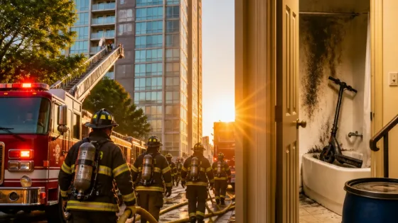 Boston high-rise evacuated after e-scooter battery ignites, 2 hurt