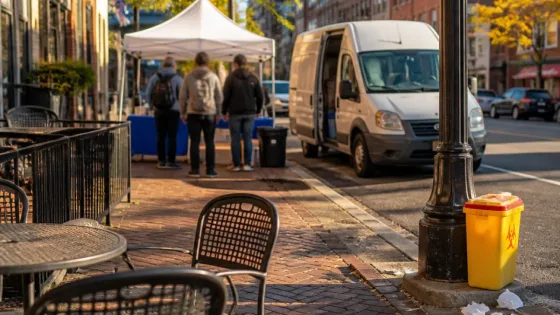 Burlington businesses raise concerns after needle exchange moves to Bank Street