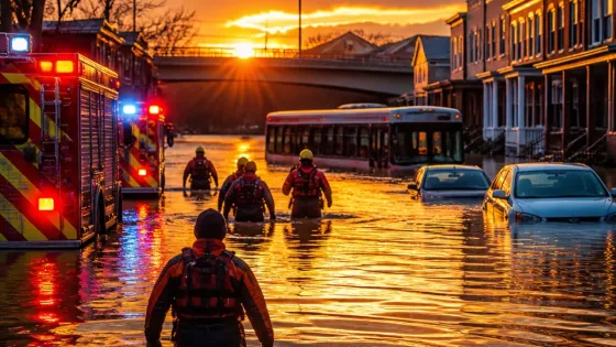 Cincinnati firefighters make 40 water rescues as flash flooding floods roads, homes