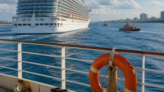 Crew member dies after going overboard from ship that sailed from Fort Lauderdale