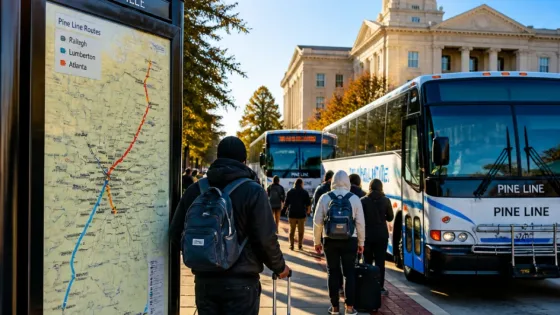 Fayetteville gains daily 'Pine Line' and expanded intercity bus service, restoring region links