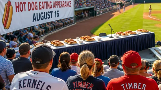 Joey Chestnut to appear at Cedar Rapids Kernels game Aug. 16