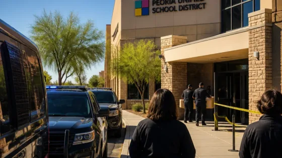 Peoria school district regains control of administration building after police search
