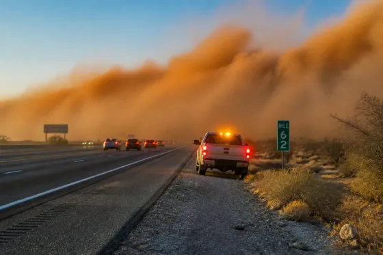 Riverside under short-lived NWS dust advisory; drivers warned of hazardous conditions