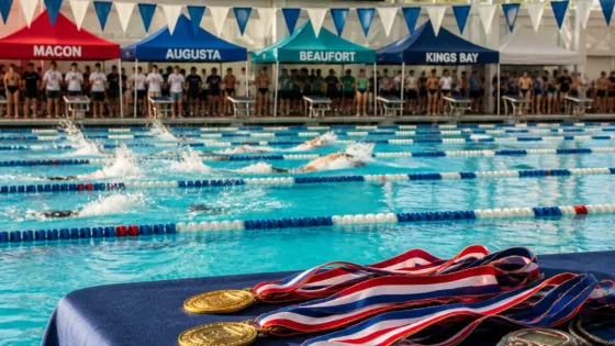 Savannah hosts 2026 Peach State swim championships, bringing regional teams to the Aquatic Center