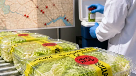 State health officials link at least 56 Oklahoma cases of cyclosporiasis to shredded lettuce