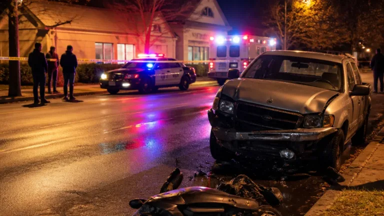 18-year-old dies after moped collides with pickup on Middlebury Road