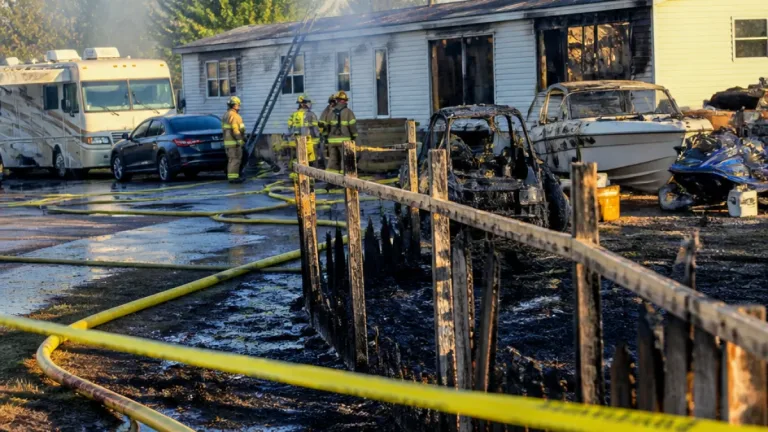 Afternoon blaze damages manufactured home, vehicles in Idaho Falls neighborhood