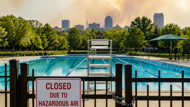 Akron under hazardous smoke: city closes outdoor pools, urges residents indoors