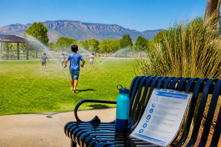 Albuquerque turns neighborhood parks into cooling spots as triple‑digit heat returns