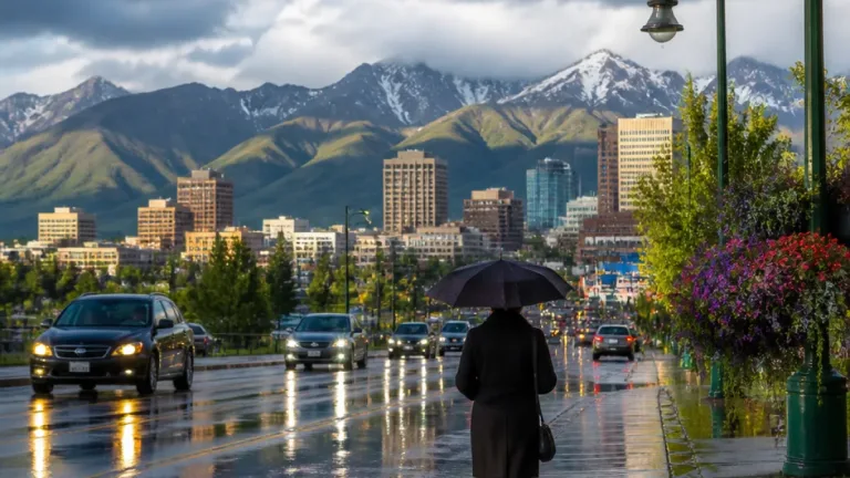 Anchorage records July rainfall high as second storm moves in