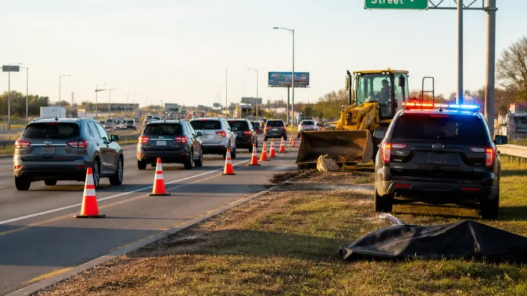 Animal remains on I-94 near 45th Street slow eastbound traffic in Fargo