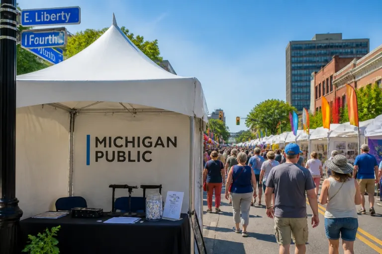 Ann Arbor gears up for the Ann Arbor Art Fair — Michigan Public to host a booth downtown