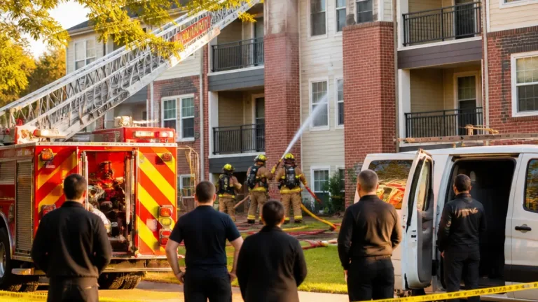 Baton Rouge apartment fire on La Margie Avenue tied to HVAC work; residents evacuated