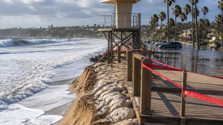 Beach hazards advisory for Orange coastal areas: tides, surf and erosion through Tuesday