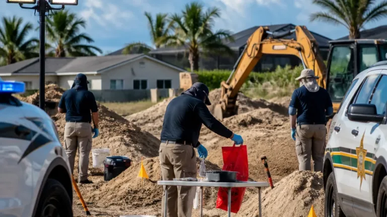 Cape Coral officers, Lee County deputies dig at Kismet Parkway lot in active investigation