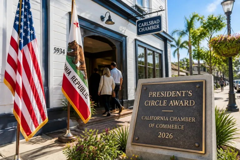 Carlsbad Chamber Wins CalChamber President's Circle Award Again