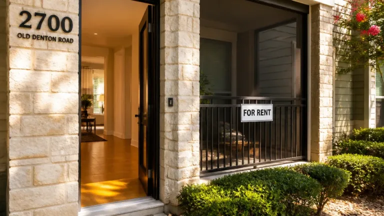 Carrollton condo listed for $1,500 a month at Old Denton Road address