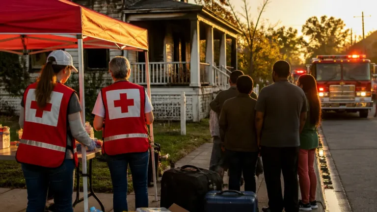 Charleston family receives Red Cross aid after Savage Road house fire