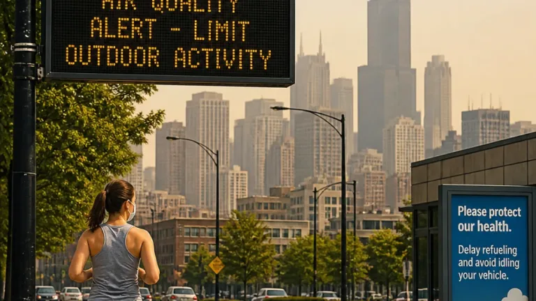 Chicago area under air-quality alert; officials urge limits on outdoor activity and emissions
