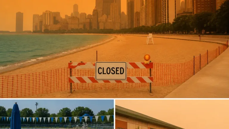 Chicago region under hazardous smoke: beaches, pools and outdoor camps closed