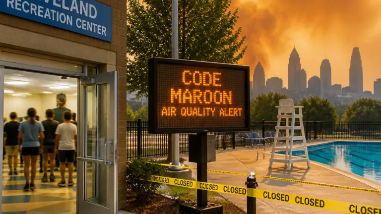 Cleveland opens recreation centers, alters services as wildfire smoke degrades air quality