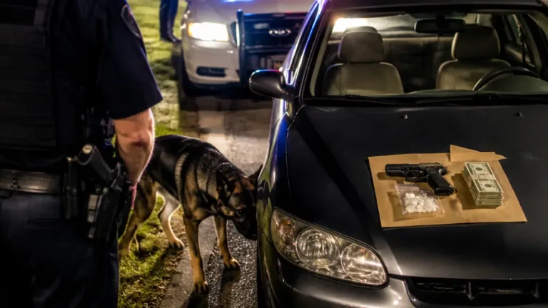Columbia man arrested after Maryland traffic stop yields gun, pills and cash