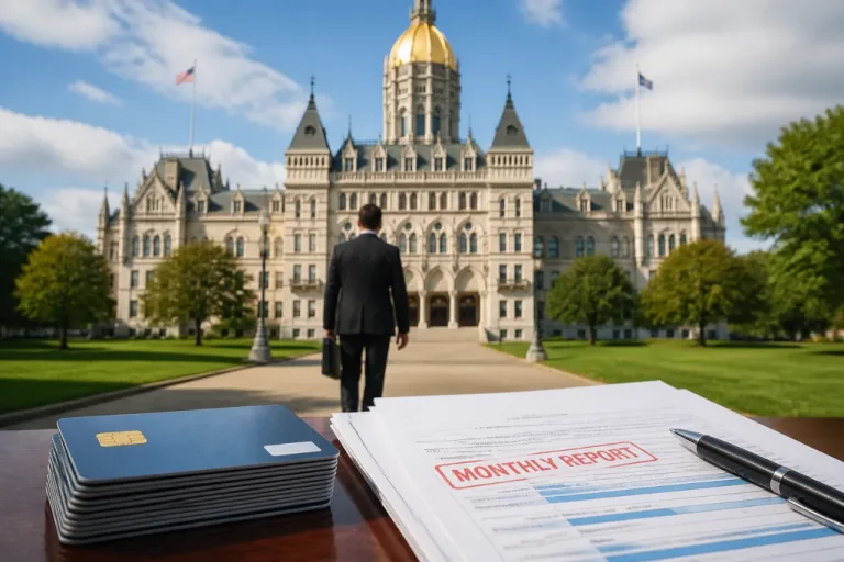 Connecticut agencies must report purchase-card policy violations to comptroller every month