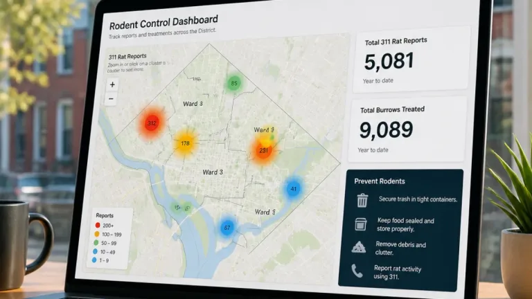 D.C. launches public dashboard tracking rat sightings, burrows and abatement efforts