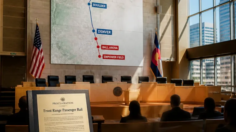 Denver backs Front Range passenger rail, eyes two special-event stops near new stadiums