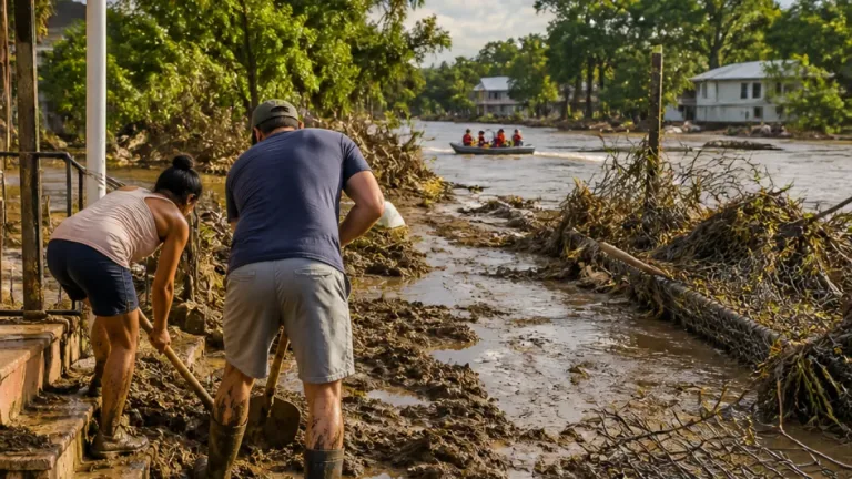 Floodwaters recede in parts of Texas as rescues continue and threats remain