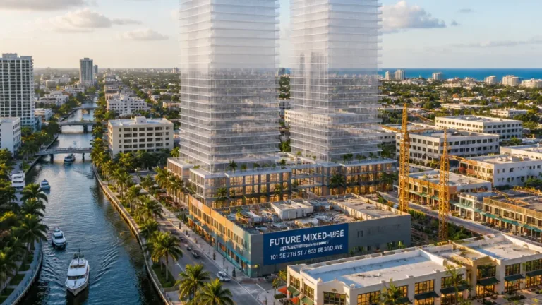 Fort Lauderdale gets $54M pre-construction loan for two ODA-designed downtown towers