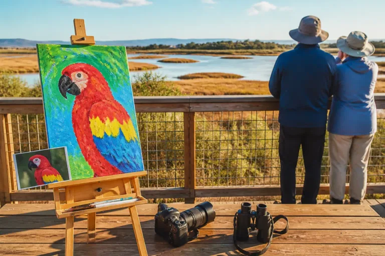 Fremont photo of the day: granddaughter’s painting captures macaw ‘Gunner’
