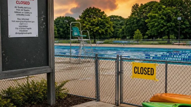 Grand Rapids closes outdoor pools, halts kayak rentals as wildfire smoke makes air hazardous