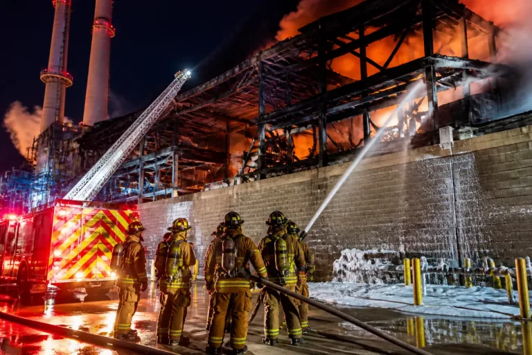 Hampton steam plant blaze damages roof and cranes; officials report no injuries