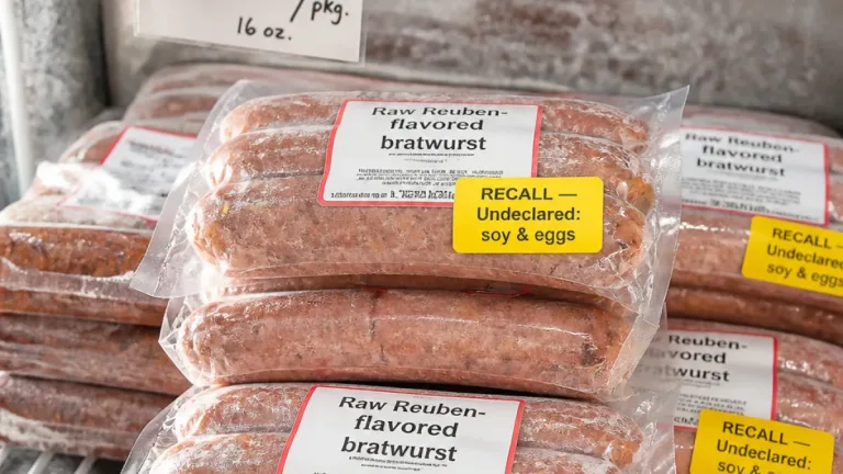 Health alert: Rackow Family Sausage recalls frozen Reuben bratwurst for undeclared allergens