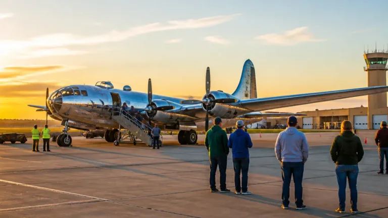 Historic B-29 DOC lands in Sioux Falls, offers limited public flights at Joe Foss Field