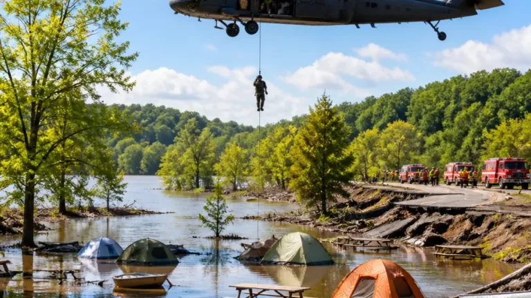 Historic flash flooding in southeastern Missouri forces mass rescues, campers airlifted to safety