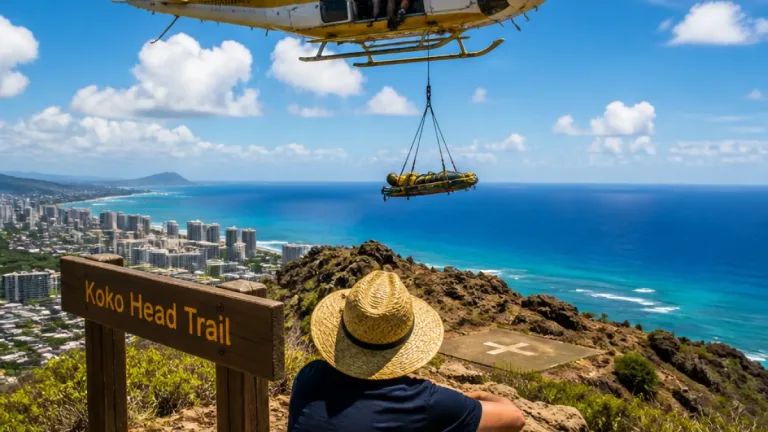 Honolulu rescuers airlift hiker from Diamond Head; another treated on Koko Head Trail