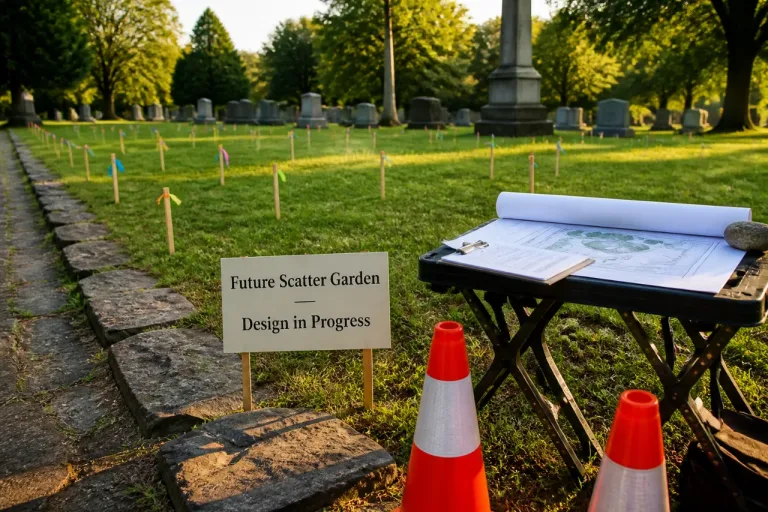 Huntsville approves engineering work for first City-owned scatter garden at Maple Hill