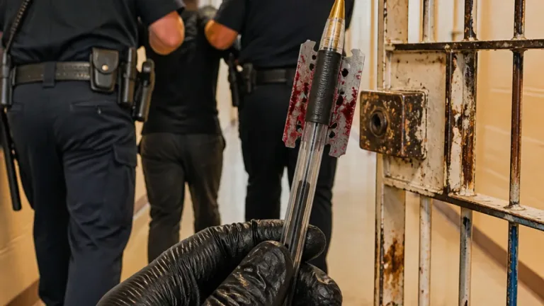 Inmate charged after alleged attack on mental health specialist with makeshift razor weapon