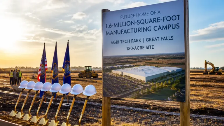 Janicki breaks ground on $800M Great Falls campus, pledges thousands of jobs