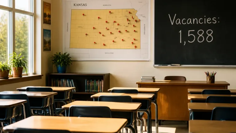Kansas teacher vacancy rate falls 9% as districts fill hard-to-staff roles