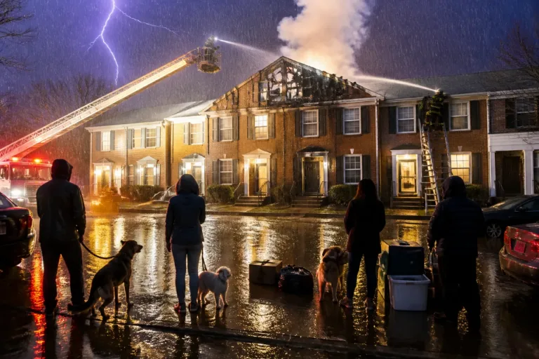 Lightning rips through attic, damages townhouse in Cheesequake during severe storms