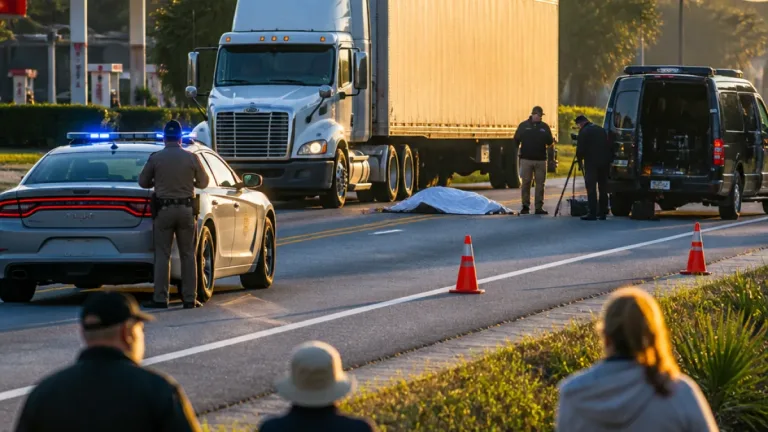 Man struck and killed by tractor-trailer after fleeing ICE agents in St. Augustine