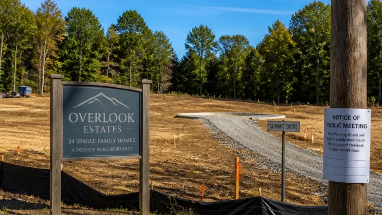 Manchester ZBA clears variance for 34‑lot Overlook Estates despite frontage shortfalls