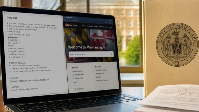 Maryland leads U.S. with simple text file to guide AI chatbots to state resources