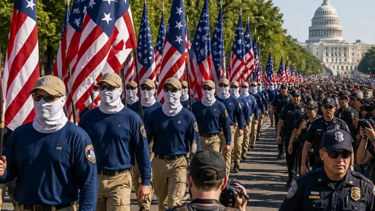 Masked Patriot Front march on July 4 spotlights modern extremist media tactics in D.C.